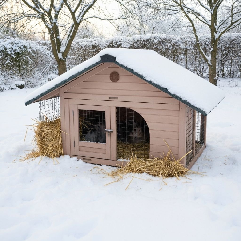 ILMUTOTO Konijnen winterklaar maken met extra stro